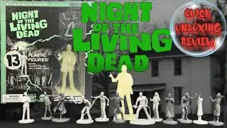 Night of the Living Dead plastic “Army Men” figures by EMCE Toys Quick Unboxing Review