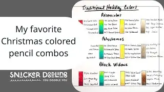 Bring your Christmas coloring to life with these pencil combos