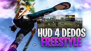 OS BRABOS!! 👾 TOP 5 MELHORES HUD 4 DEDOS FREE FIRE| HUD COMPLETO!