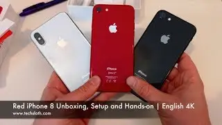 Red iPhone 8 Unboxing, Setup and Hands on | English 4K