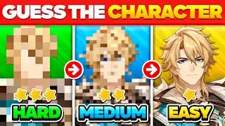 Can You GUESS the GENSHIN CHARACTER by a  PIXELATED IMAGE? 👾🤔 (50 Random Characters)🔥