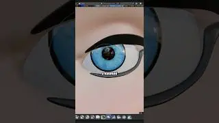Blender wouldn’t let me fix her eyes… so I cheated.