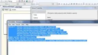SSRS Tutorials: Lesson 8 - SSRS Matrix reports