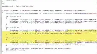 UITableViews: Pushing a detail view using NSDictionaries