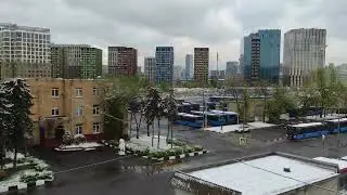 Заснеженная Москва 9 мая 2024 года