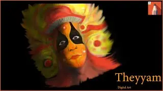 Theyyam -Digital Art Time lapse