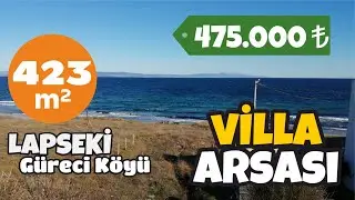 Deniz manzaralı, 423 m² İmarlı Satılık Villa Arsası, Güreci köyü, Lapseki, Çanakkale