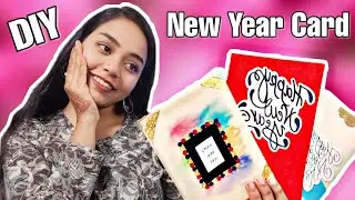 DIY - New Year Card 2024, How To Make Greeting Card | Easy Handmade Cards Ideas ✨