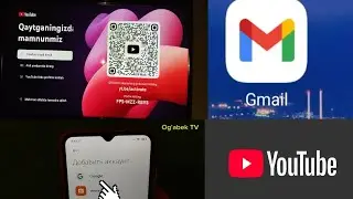 Gmail account Ochish YouTube ga Kirish Smart tv IPTV Telekanallar