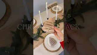 CHRISTMAS TABLE DECOR HACK | NAP FOLDING #shorts #christmasdecor #christmasdecorations