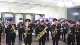 Военный оркестр в московском метро - 6