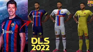 ✅ Como Colocar los Kits Y Escudo Del Fc Barcelona 2022-2023 Para Dream League Soccer 2022
