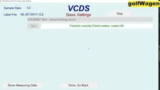VCDS Bleed cooling circuit VW ea288 1.6Tdi 2.0Tdi
