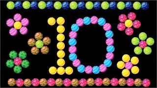 Learn Numbers 1 to 10 | Color Ball Counting Fun | colors balls (Learning Video)