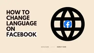 How to Change Language on Facebook | Change FB Language | Meta Language Change | Facebook Language