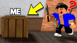 I Hid as a BOX and TEAMERS GOT MAD in Roblox MM2!