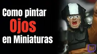 How to easily paint eyes on small-scale miniatures