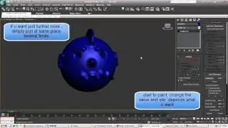 3ds max 2011 basic - modeling technique - Paint deformation.mp4