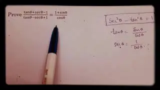 Prove (tan@+sec@-1)÷(tan@-sec@+1)= (1+sin@)÷ cos@
