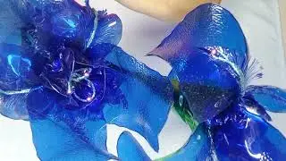 Ирисы из пластиковых бутылок !#ростовыецветы #🥀