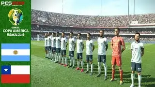 Argentina vs Chile | Third-place Copa America 2019 | PES 2019
