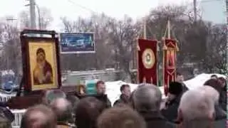 Митинг в поддержку Евгения Стригина. Молебен.