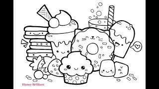 Disney's Anime Candyland Coloring Drawing l Disney Brilliant