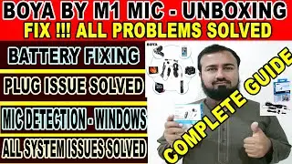 Fix Boya M1 Mic not working in pc , laptop , smartphone | Unboxing of Boya by M1 Mic | All Solutions