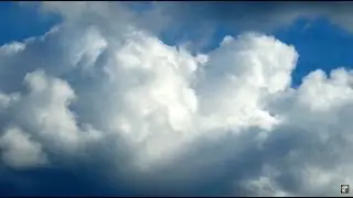 Relaxing clouds flying in the sky 2 HOURS with calming music