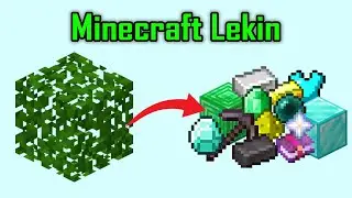 Minecraft lekin Daraxt Barglaridan Epic Narsar tushadi | O'zbekcha minecraft 