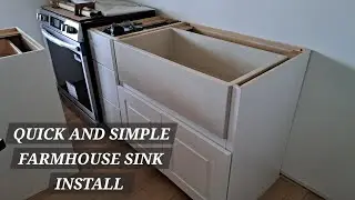 EASY CONCRETE FARMHOUSE SINK INSTALL 