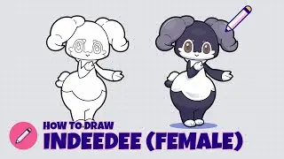 How to draw Indeedee - Female (Pokemon)? Step by step drawing tutorial for kids | Easy drawing