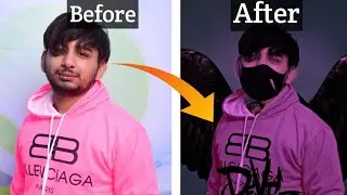 Neon Glowing Vector Art in Picsart || Vector Art in Picsart ||  By Rahul editz