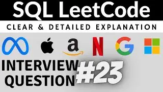 LeetCode 1280 Interview SQL Question with Detailed Explanation | Practice SQL