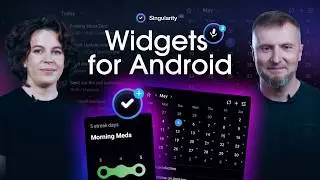 New SingularityApp Widgets for Android: Tasks, Voice Input, Calendar, Plans, and Projects
