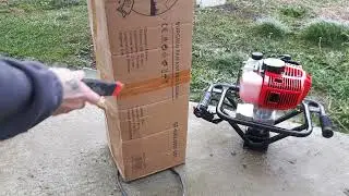 Unboxing foreza micul fermier si testare ( pregatire piloni pentru stalpii de iluminat)