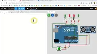 Arduino+Wokwi. Выталкивание предметов из круга с черной границей