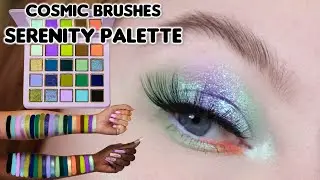 WOW... Cosmic Brushes Serenity Palette - Swatches and Demo ♥