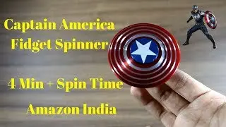 Captain America Fidget Spinner in India | 4 mins+ Spin Time | Giveaway