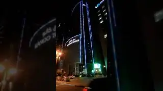 External lights testing of our project Kanoo Tower at #Diplomat #Bahrain