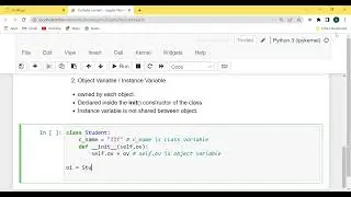 Python OOPS: Class variables and Object variables - 4