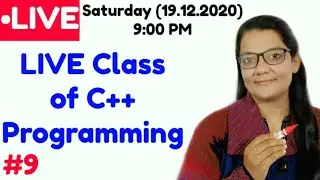 #9 LIVE Class Of C++ Programming|Zeenat Hasan Academy
