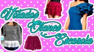 Cómo hacer VOLADOS, OLANES o escarola en CIRCULAR y ESPIRAL o caracol paso a paso (Patrones Gratis)