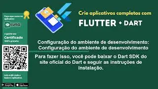 Aula 4 - Ambiente de desenvolvimento  - Curso criação de aplicativos com Flutter e Dart