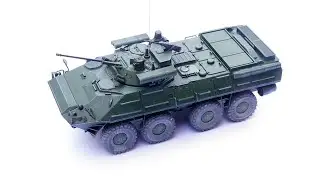 AM1/72俄罗斯BTR-90步战车3D打印树脂成品模型开箱测评