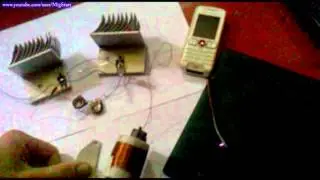 Мой первый строчный трансформатор  испытание
