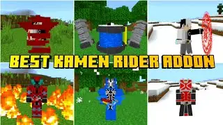 3 Best Kamen Rider Addon For Minecraft PE/Bedrock 1.19 | Kamen Rider Addon MCPE