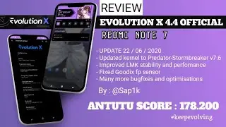 Review Evolution X 4.4 OFFICIAL Redmi Note 7 | The best PUBG Gaming ROM