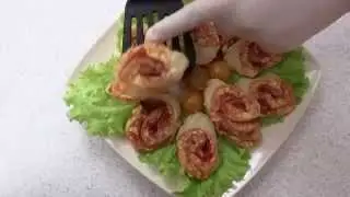 Рулет с колбасой