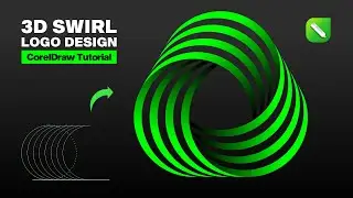 3D SWIRL logo design in Corel Draw | Logo Design Tutorial | Hevlendordesigns